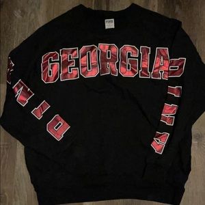 UGA- Georgia Bulldogs black Long sleeve Top AL